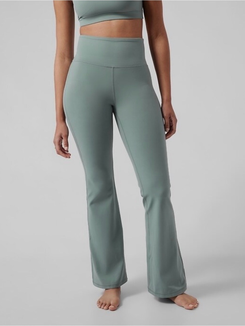 Athleta Elation Flare Pant in Minimalistic Grey Size Medium